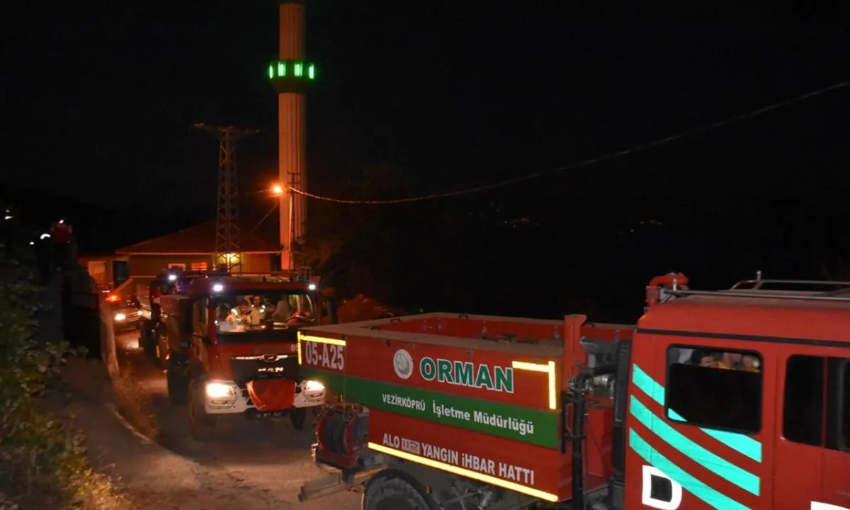 Rüzgar yönünü değiştirdi: Sinop'taki orman yangınının enerjisi düştü 
