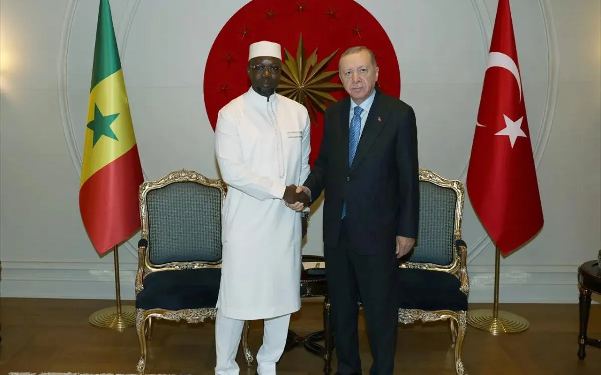 Cumhurbaşkanı Erdoğan Senegal Başbakanı Sonko ile görüştü