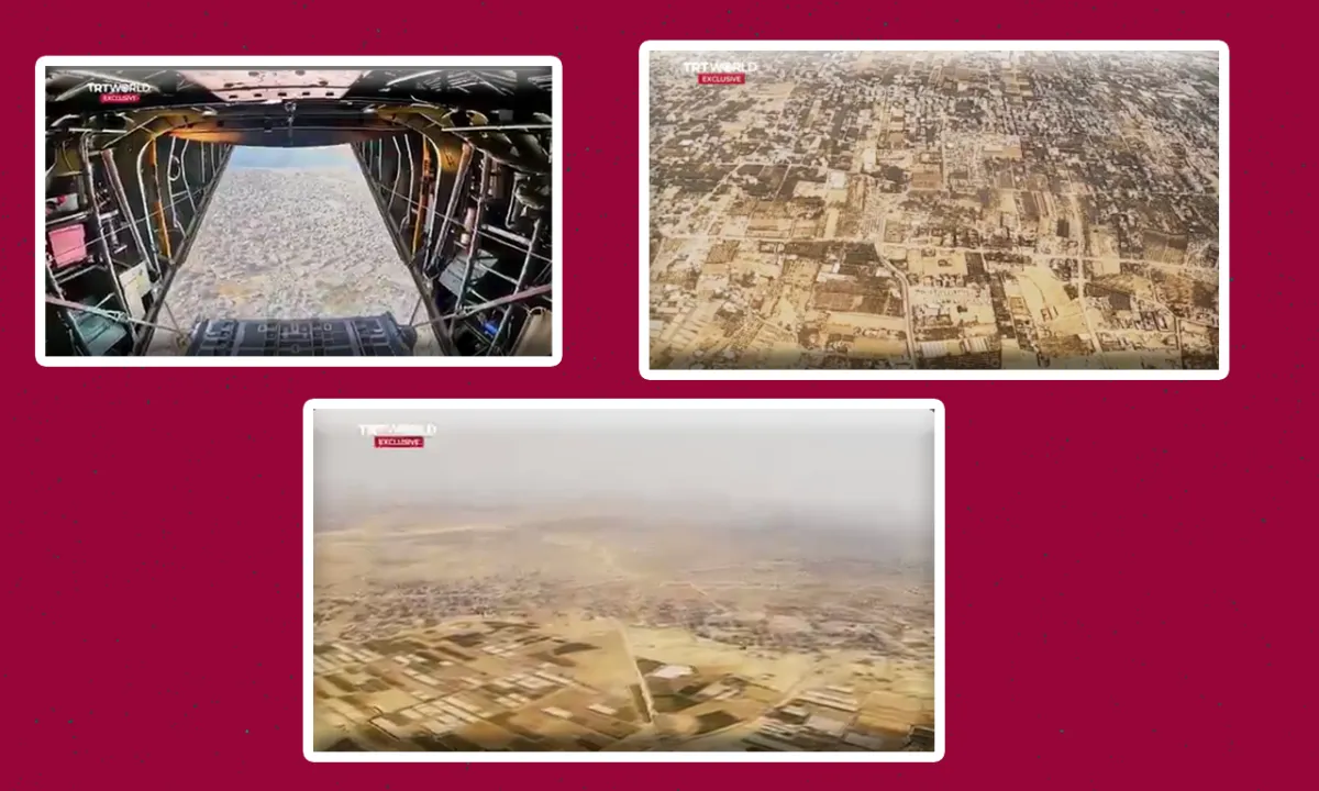 Türk televizyonlarından bir ilk: Gazze'deki soykırım TRT Haber tarafından havadan görüntülendi!