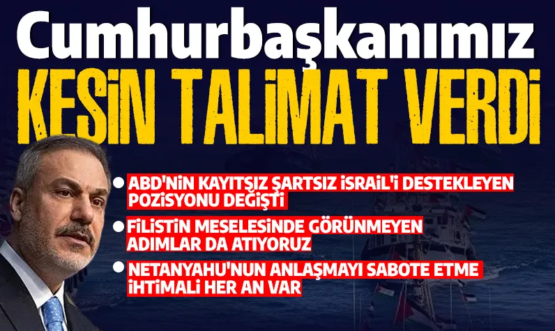 Bakan Fidan aktivistler konusunda Türkiye'nin  refleksini anlattı: 'Cumhurbaşkanımızın kesin talimatı oldu'