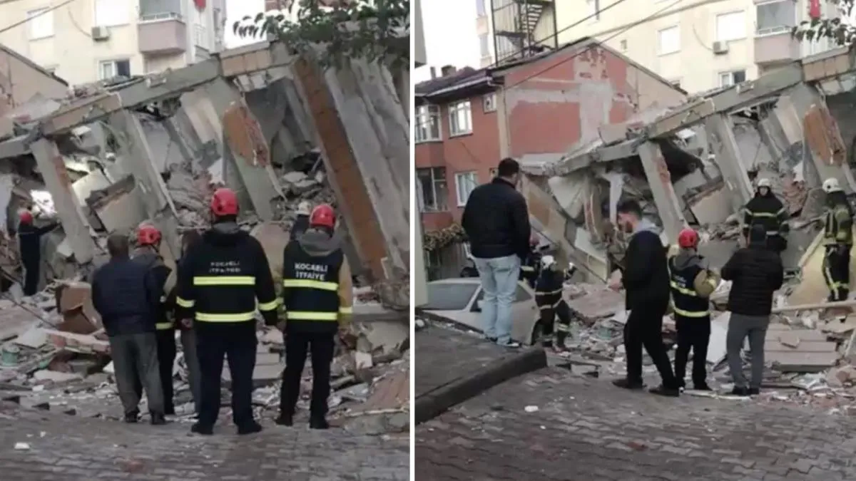 Son dakika: Gebze'de 6 katlı bina çöktü! Enkaz altında kalanlar var