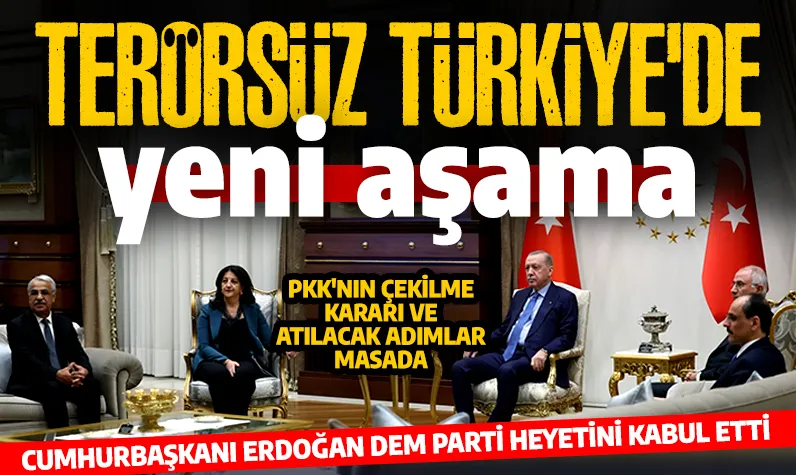 Son dakika: Cumhurbaşkanı Erdoğan DEM Parti heyetini kabul etti