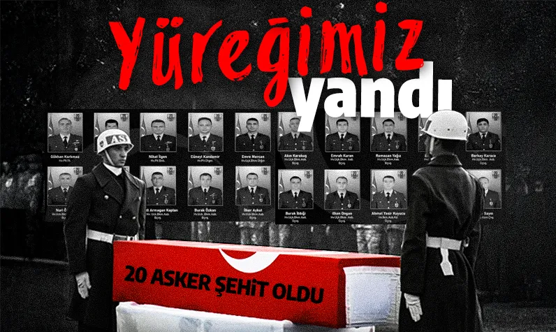 Enkaza ulaşıldı! Düşen uçakta 20 personel vardı: İşte şehitlerimizin isimleri