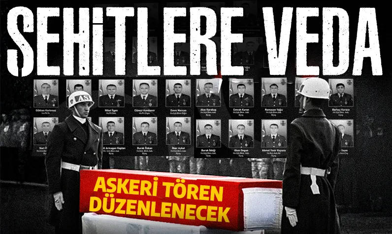 Türkiye, şehitlerini uğurluyor! Kahraman şehitlerimiz için askeri tören düzenlenecek