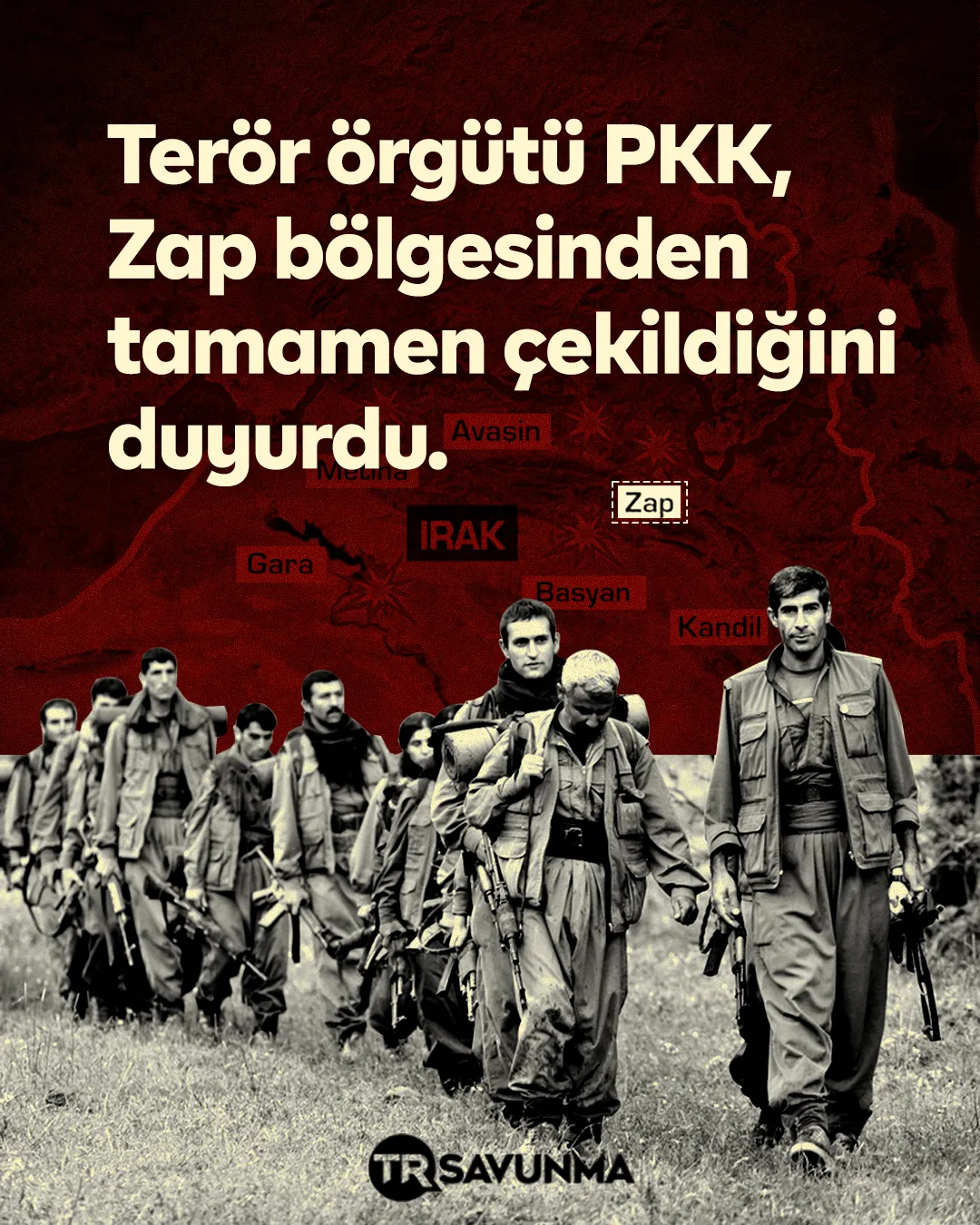 Terör örgütü duyurdu: Zap'ta çekildik