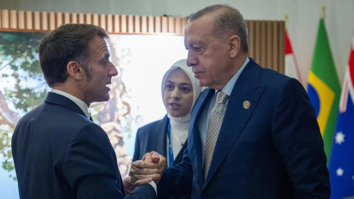 Cumhurbaşkanı Erdoğan Fransa Cumhurbaşkanı Macron ile görüştü