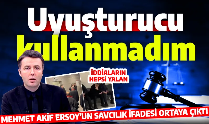 Mehmet Akif Ersoy hakkında çıkan iddialara cevap verdi: Hayatımda hiç uyuşturucu kullanmadım!