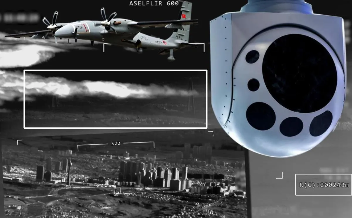 Türk teleskobu AKINCI ile havalandı: 120 kiloluk ASELFLIR-600'ün 200 kilometreden çektiği görüntü ASELSAN yeteneğini ortaya koydu 