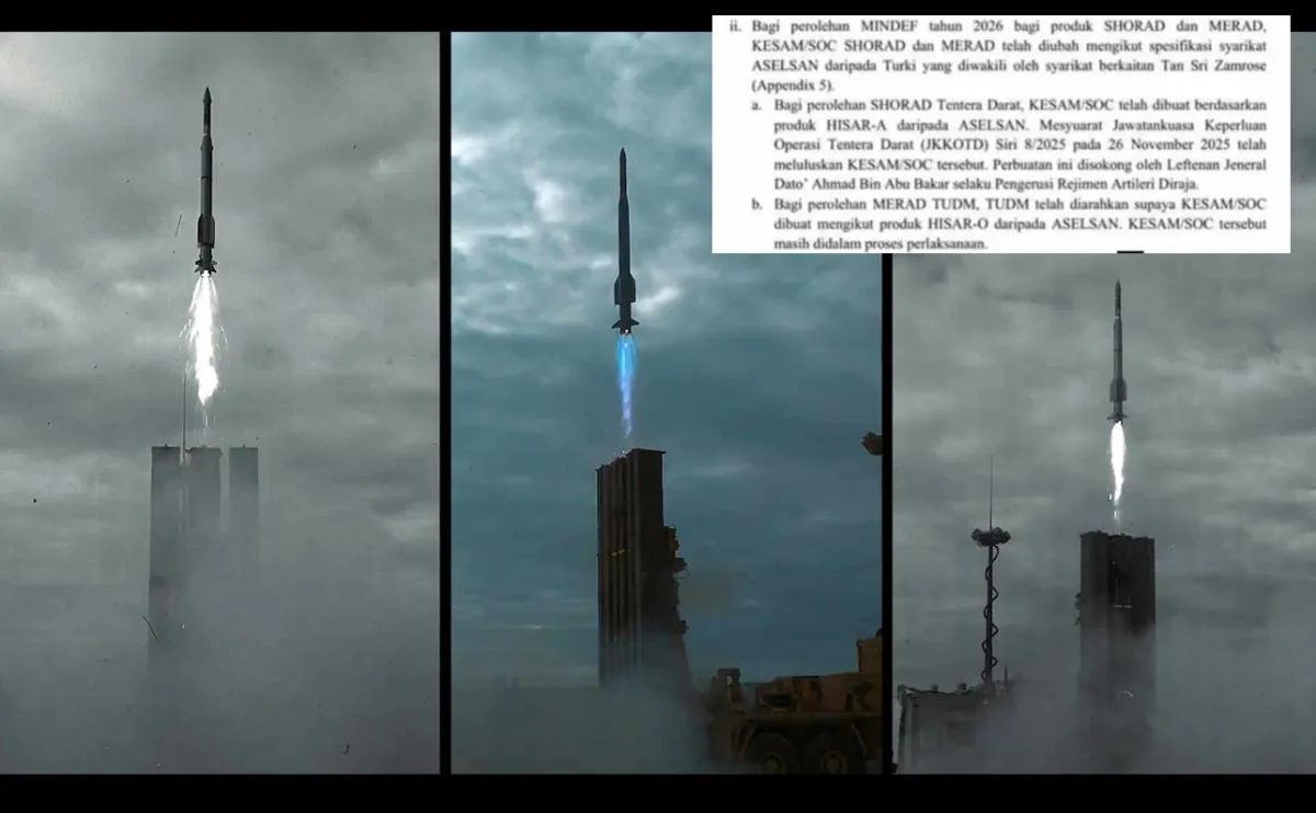 Malezya 'Çelik Kubbe' dedi: HİSAR-A ve HİSAR-O tedarik planı 2026 belgelerinde ortaya çıktı