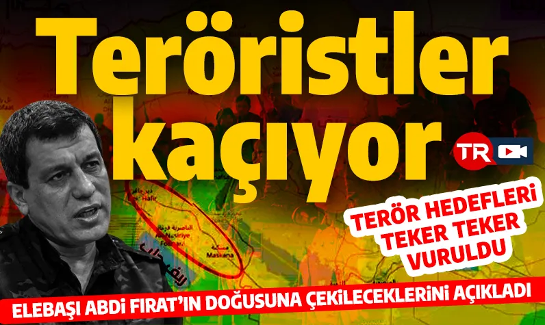 Son dakika... Terör örgütü SDG kaçıyor! Elebaşı Abdi: 'Fırat'ın doğusuna çekiliyoruz'