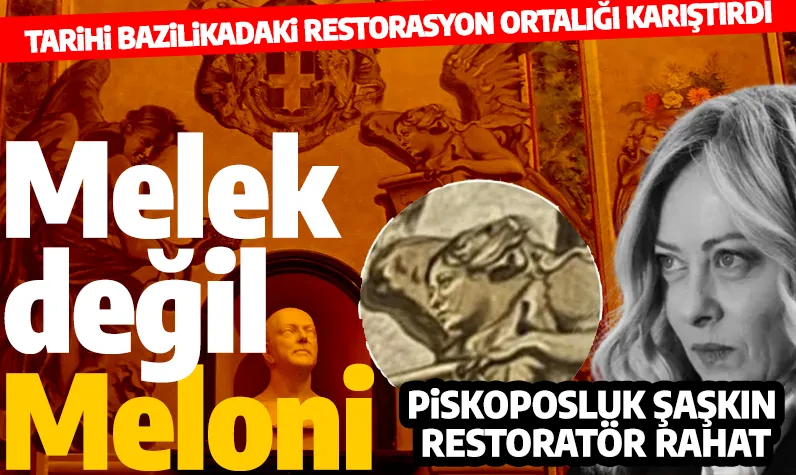 İtalya'daki restorasyon tartışmalara yol açtı! Melek değil Meloni