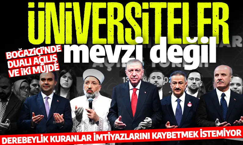 Boğaziçi'ne iki müjde! Cumhurbaşkanı Erdoğan: Üniversiteleri mevzi gibi görüyorlar