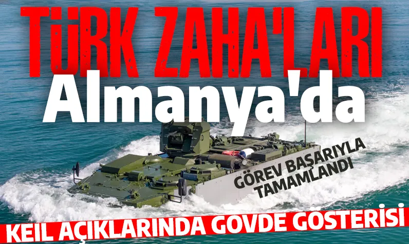 Türk ZAHA'ları Almanya'da! Kiel açıklarında gövde gösterisi: Denizden karaya, Türk mühendisliği zaferle sahada