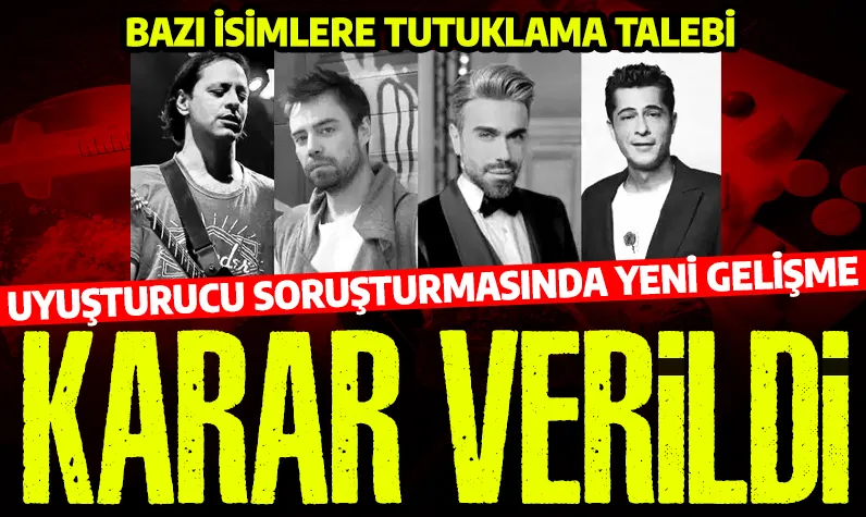 Son dakika! Ünlülere yönelik uyuşturucu soruşturmasında yeni gelişme: Dört isim serbest bırakıldı!