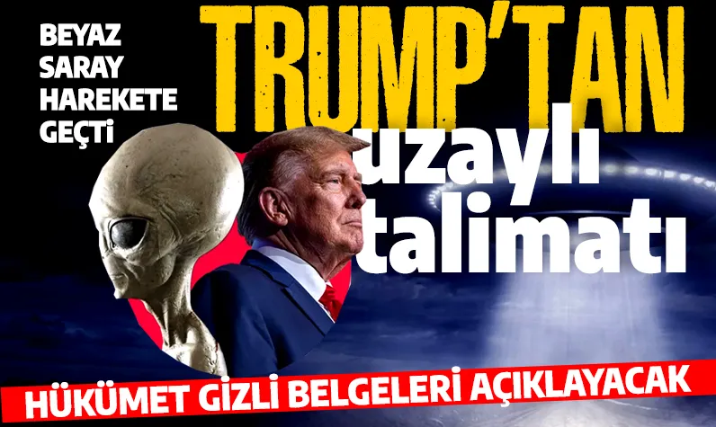 Beyaz Saray’da UFO gündemi! Trump açıklama yaptı: Gizli belgeler ortaya çıkacak!