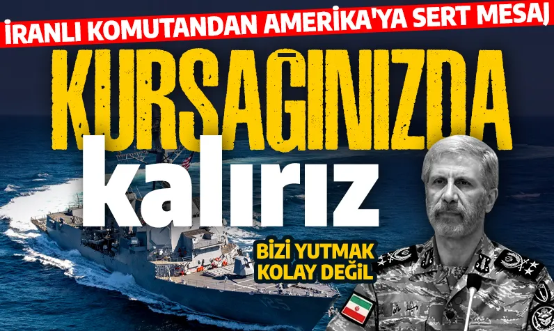Kursağınızda kalırız! İranlı komutandan Amerika'ya sert mesaj: Bizi yutmak kolay değil