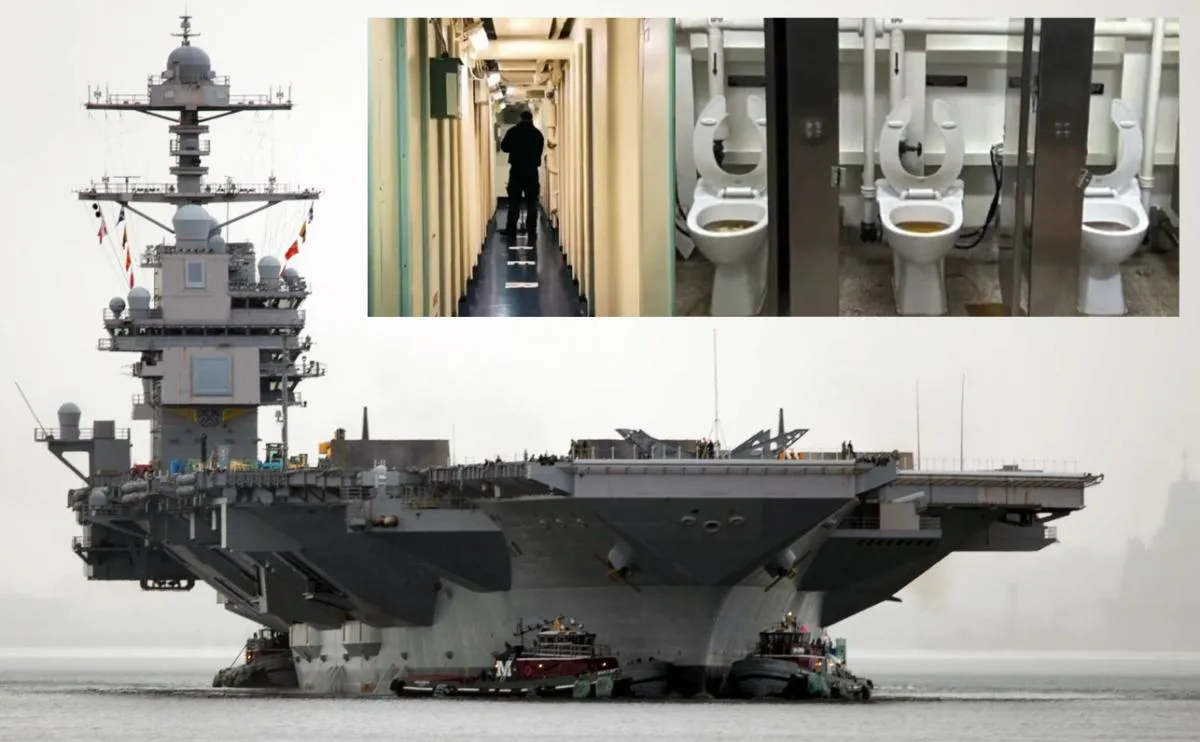 Denizin ortasında tuvaletsiz kaldılar: Dünyanın en modern uçak gemisinde sabotaj ihtimali 